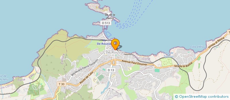 localisation de l'entreprise MADAME MARIE CANIONI à L'ILE ROUSSE