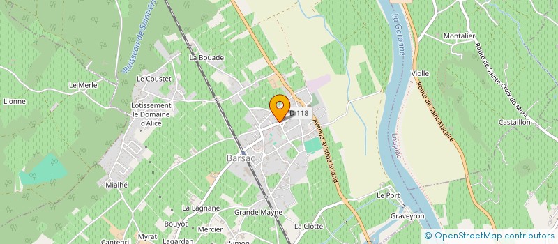 localisation de l'entreprise MADAME MARIE CANNONE  BARSAC