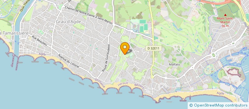 localisation de l'entreprise MADAME MARIE CANTALOUBE  AGDE