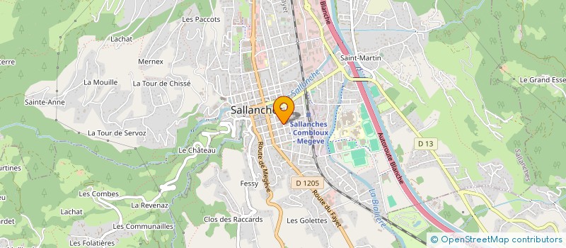localisation de l'entreprise MADAME MARIE CANTONI à SALLANCHES