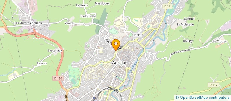 localisation de l'entreprise MADAME MARIE CAPEL à AURILLAC
