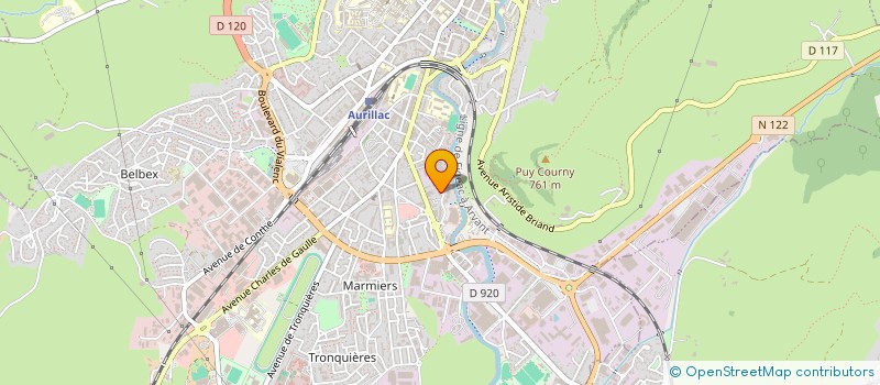 localisation de l'entreprise MADAME MARIE CAPREDON à AURILLAC