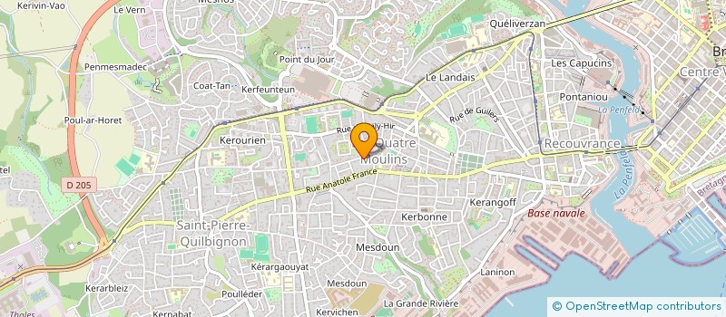 localisation de l'entreprise MADAME MARIE-CAPUCINE GUEZENNEC  BREST