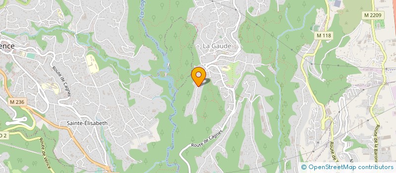 localisation de l'entreprise MADAME MARIE CARAVEL  LA GAUDE
