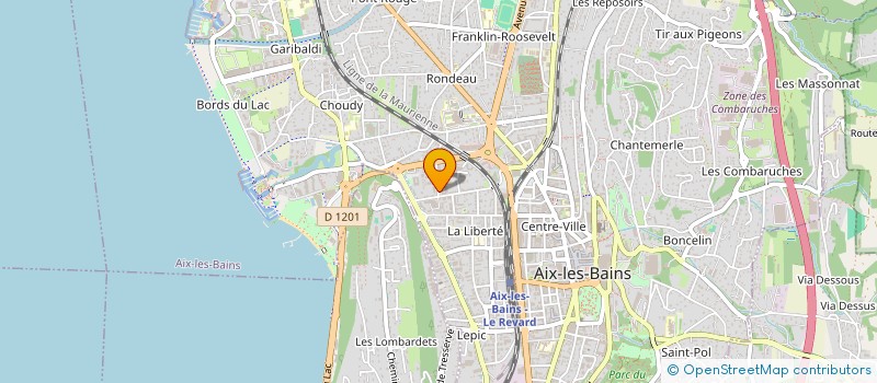 localisation de l'entreprise MADAME MARIE CARDI  AIX-LES-BAINS