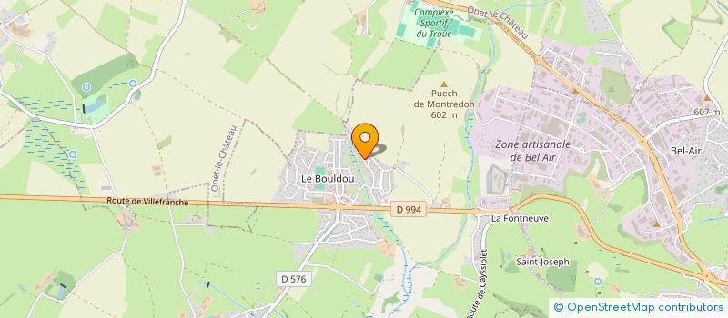 localisation de l'entreprise MADAME MARIE CAREL  CLAIRVAUX-D'AVEYRON