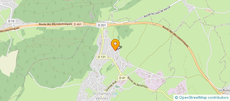 localisation de l'entreprise MADAME MARIE CARISEY  ORCHAMPS-VENNES