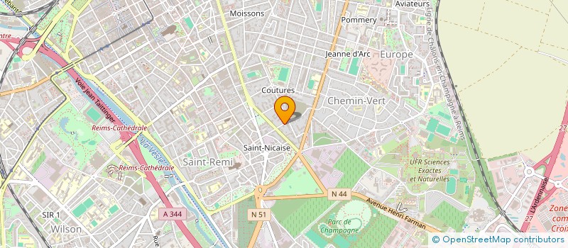 localisation de l'entreprise MADAME MARIE CARLIER  REIMS