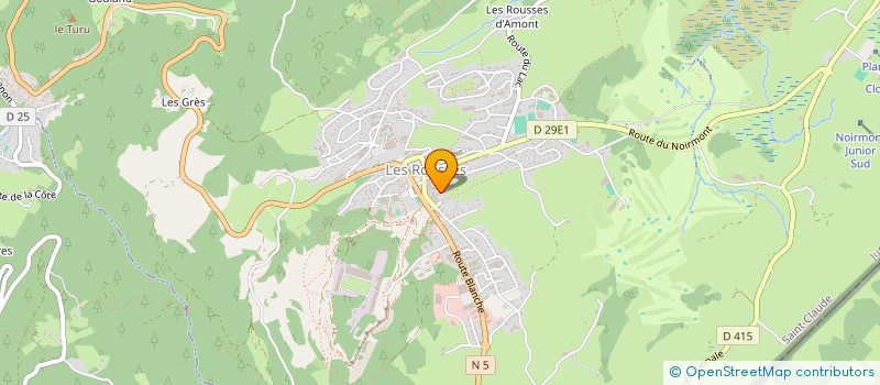 localisation de l'entreprise MADAME MARIE-CARMEN BOISSONNET  LES ROUSSES