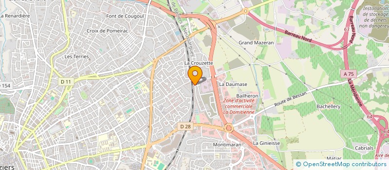 localisation de l'entreprise MADAME MARIE-CARMEN GOMEZ  BEZIERS