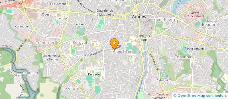 localisation de l'entreprise MADAME MARIE-CAROL FLEURY-MUNIER à VANNES