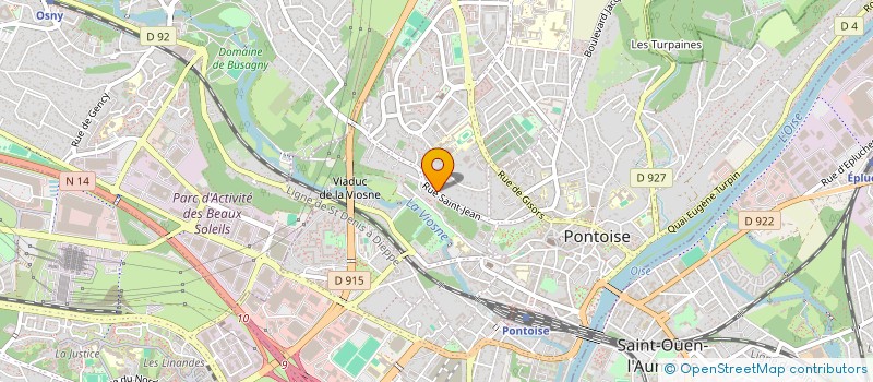 localisation de l'entreprise MADAME MARIE-CAROLINE BENAS  PONTOISE