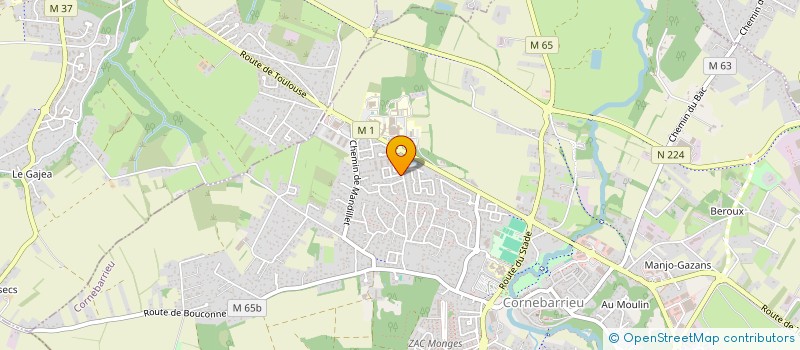 localisation de l'entreprise MADAME MARIE-CAROLINE CURTY  CORNEBARRIEU