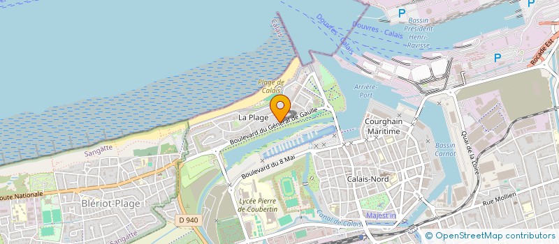 localisation de l'entreprise MADAME MARIE CAROLINE ENRY  CALAIS