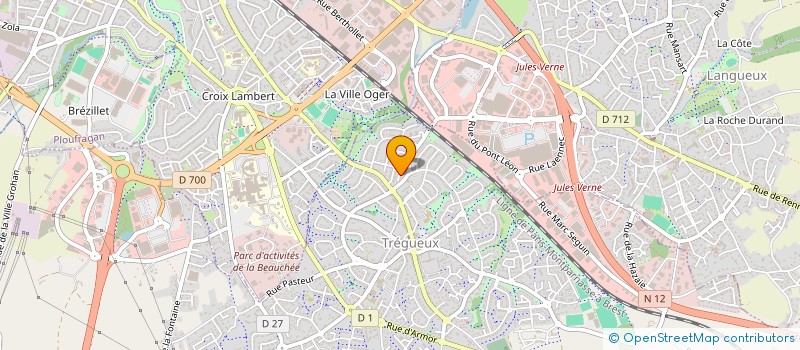 localisation de l'entreprise MADAME MARIE-CAROLINE GROGNEUF  TREGUEUX