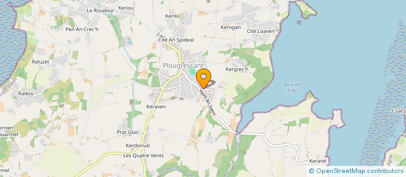 localisation de l'entreprise MADAME MARIE-CAROLINE LE COADOU  PLOUGRESCANT