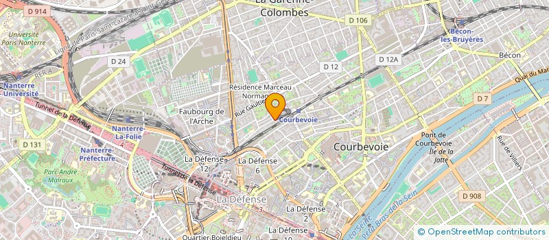 localisation de l'entreprise MADAME MARIE-CAROLINE MARIE-CAROLINE MICHEL à COURBEVOIE