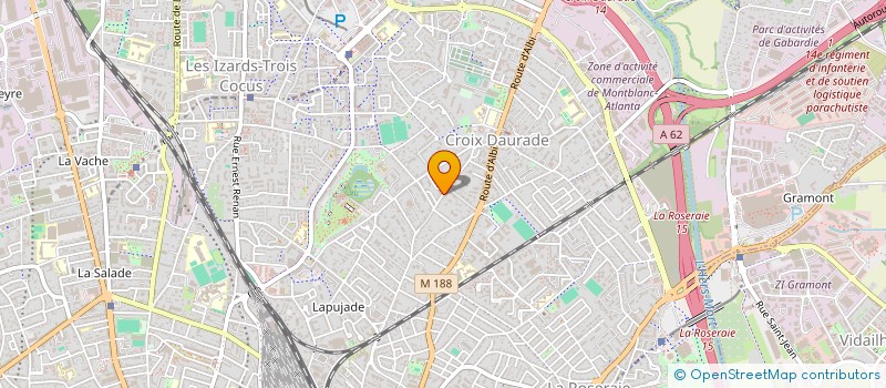 localisation de l'entreprise MADAME MARIE-CAROLINE QUENETTE  TOULOUSE