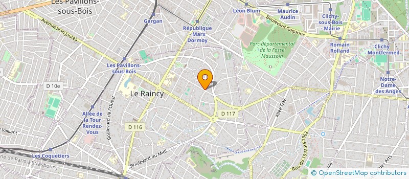 localisation de l'entreprise MADAME MARIE-CAROLINE ZINETTI à LE RAINCY