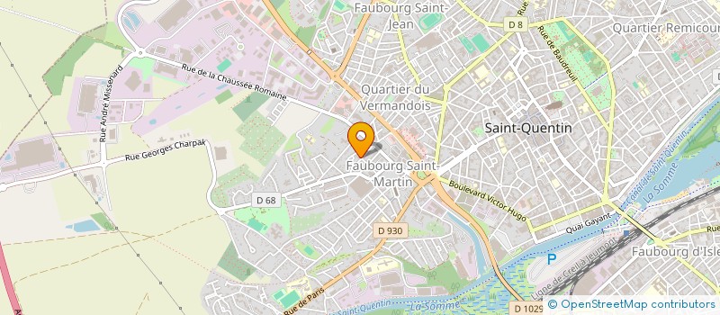 localisation de l'entreprise MADAME MARIE CARON à SAINT-QUENTIN