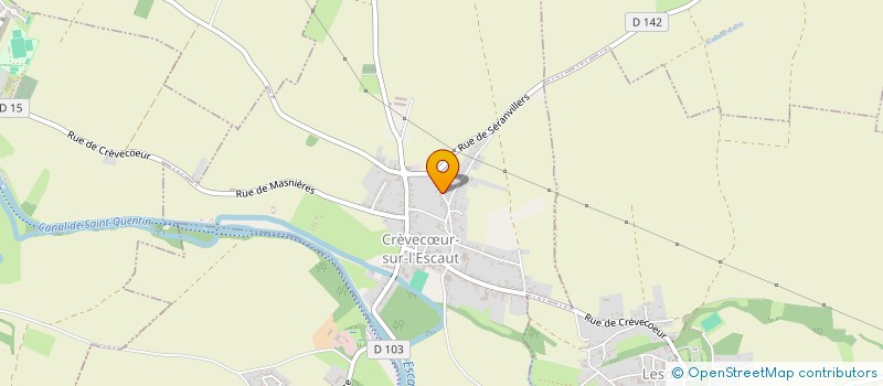 localisation de l'entreprise MADAME MARIE CARPENTIER  CREVECUR-SUR-L'ESCAUT