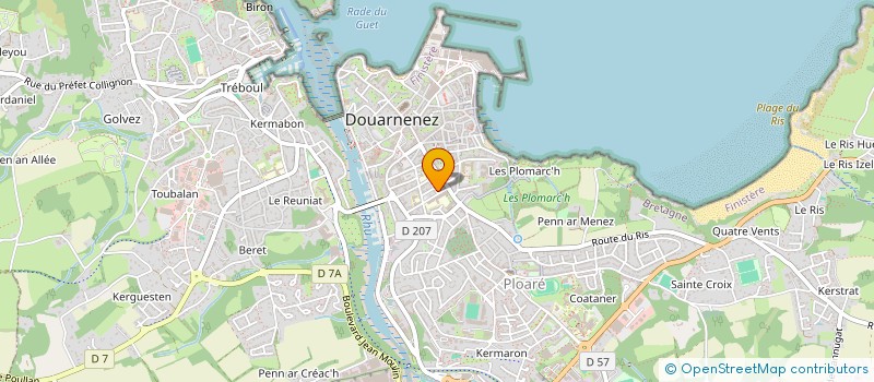 localisation de l'entreprise MADAME MARIE CARPENTIER  DOUARNENEZ