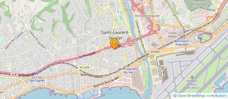 localisation de l'entreprise MADAME MARIE CARREIRA à SAINT-LAURENT-DU-VAR