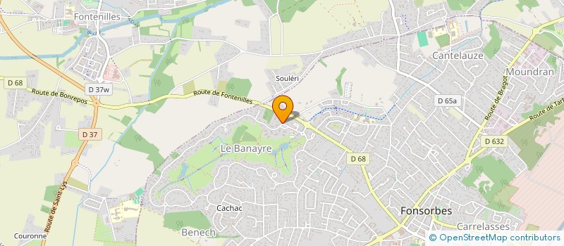 localisation de l'entreprise MADAME MARIE CARRIE  FONSORBES