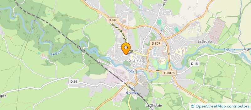 localisation de l'entreprise MADAME MARIE CARRON  GRAMAT