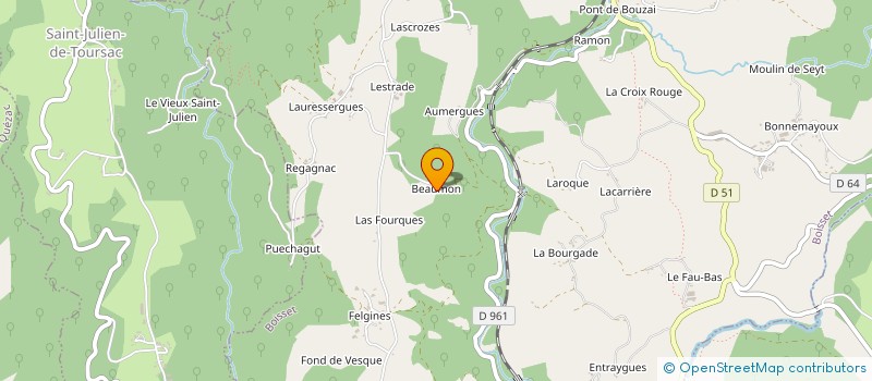 localisation de l'entreprise MADAME MARIE CARSAC à BOISSET
