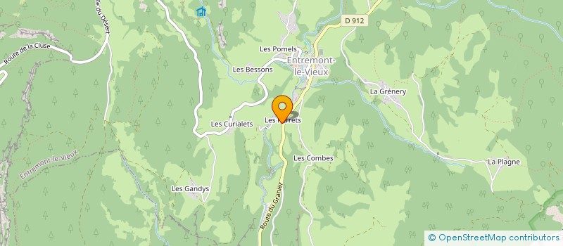 localisation de l'entreprise MADAME MARIE CARTANNAZ  ENTREMONT-LE-VIEUX