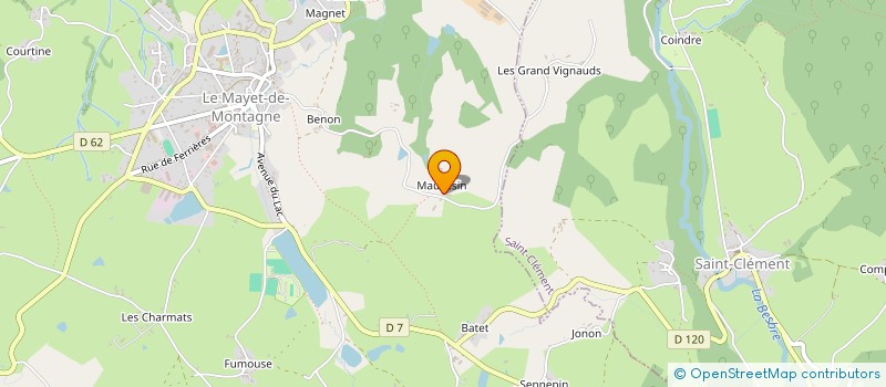 localisation de l'entreprise MADAME MARIE CARTON  LE MAYET DE MONTAGNE