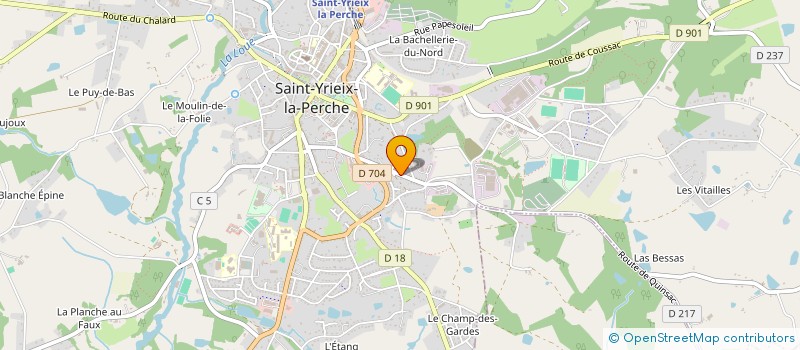 localisation de l'entreprise MADAME MARIE CARVALHO à SAINT-YRIEIX-LA-PERCHE