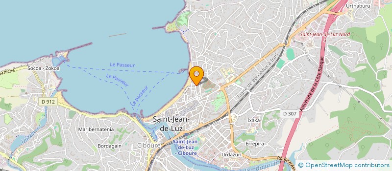 localisation de l'entreprise MADAME MARIE CASANOVA  SAINT-JEAN-DE-LUZ