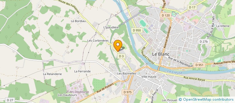 localisation de l'entreprise MADAME MARIE CASAVECCHI à LE BLANC