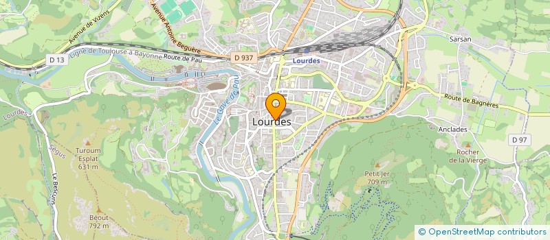 localisation de l'entreprise MADAME MARIE CASSAGNOUS  LOURDES