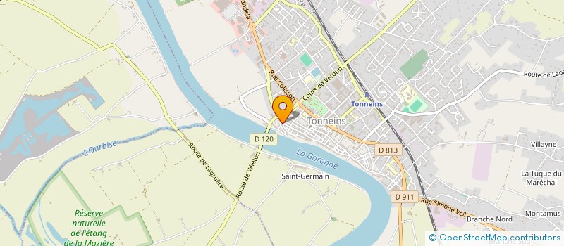 localisation de l'entreprise MADAME MARIE CASSAN  TONNEINS