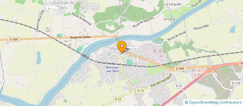 localisation de l'entreprise MADAME MARIE CASSAN  LABASTIDE-DE-LEVIS