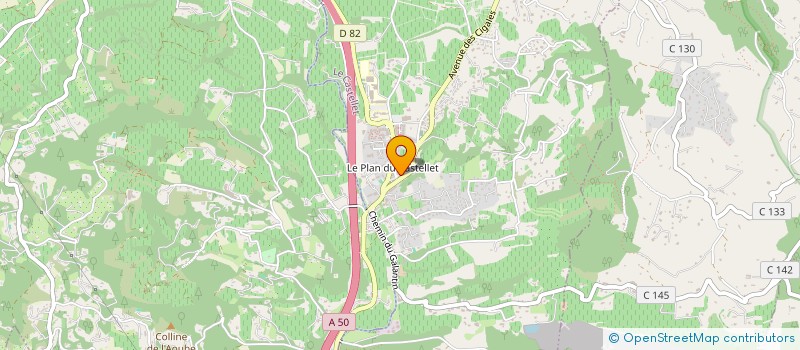 localisation de l'entreprise MADAME MARIE CASTELL  LE CASTELLET