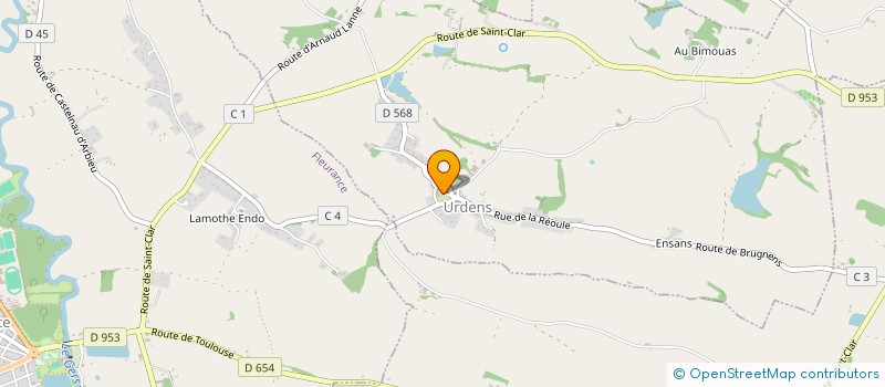 localisation de l'entreprise MADAME MARIE CASTERAN  SAINTE-RADEGONDE