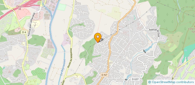 localisation de l'entreprise MADAME MARIE-CAT KIENER à FREJUS