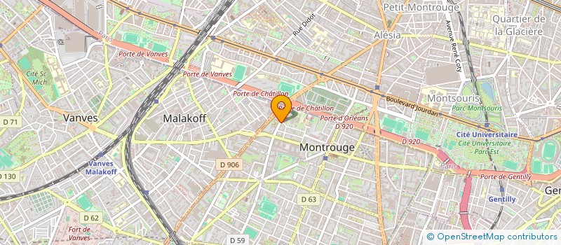localisation de l'entreprise MADAME MARIE-CATHERINE BALDET à MONTROUGE