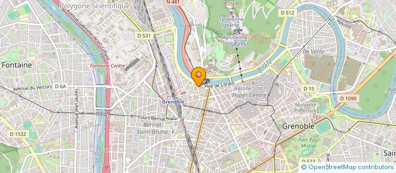 localisation de l'entreprise MADAME MARIE CATHERINE BATTINI à GRENOBLE