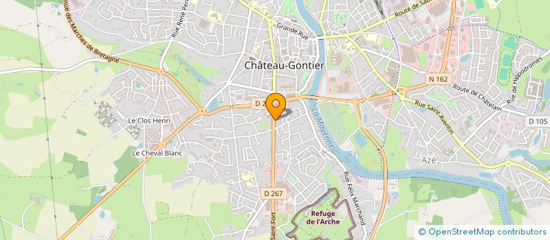 localisation de l'entreprise MADAME MARIE-CATHERINE BORDIGONI  CHATEAU-GONTIER-SUR-MAYENNE