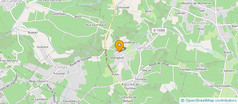 localisation de l'entreprise MADAME MARIE CATHERINE BOUSSERON  SAMONAC