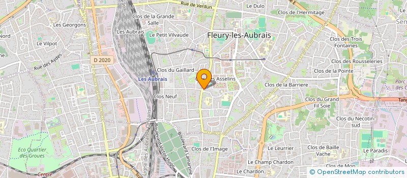 localisation de l'entreprise MADAME MARIE-CATHERINE BOUTEILLY à FLEURY-LES-AUBRAIS