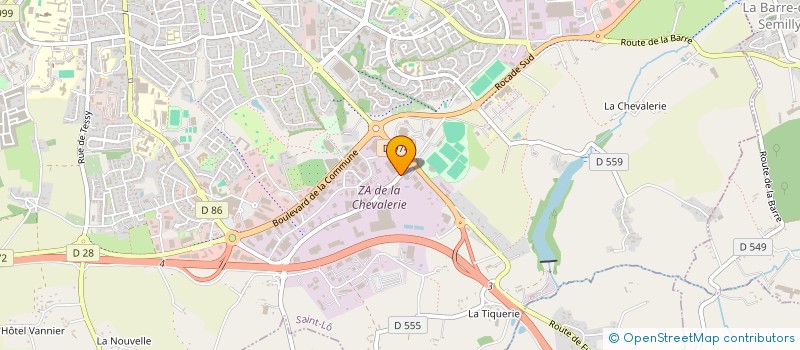 localisation de l'entreprise MADAME MARIE-CATHERINE DE LAUBRIE  SAINT-LO