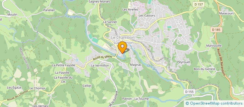 localisation de l'entreprise MADAME MARIE-CATHERINE DELEAGE à LE CHAMBON-SUR-LIGNON