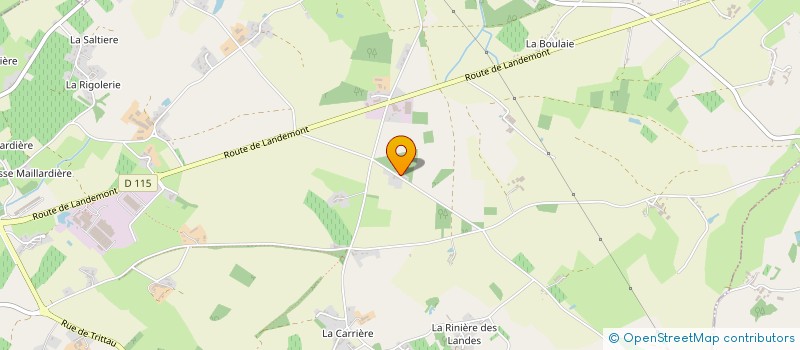 localisation de l'entreprise MADAME MARIE-CATHERINE DUBOUIL  LE LOROUX-BOTTEREAU