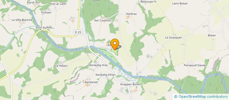 localisation de l'entreprise MADAME MARIE-CATHERINE LE BOZEC  ROSTRENEN